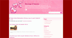 Desktop Screenshot of messagedamour.fr