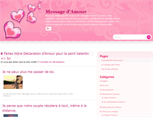 Tablet Screenshot of messagedamour.fr
